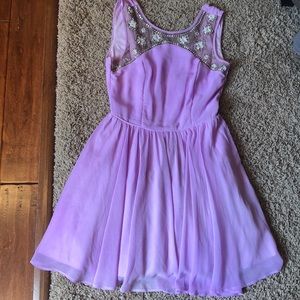 City Triangles Sleeveless Dress, lavender size 5